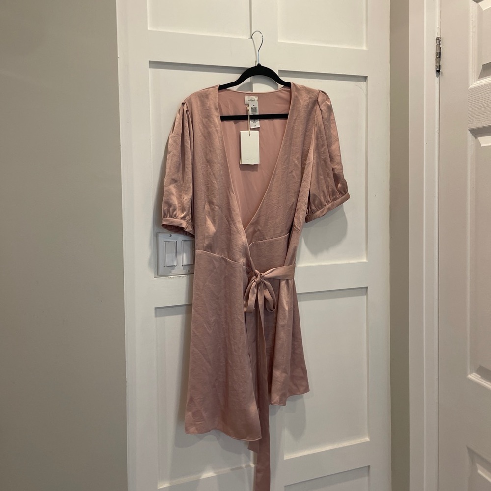 Wilfred Blush Pink Wrap Dress